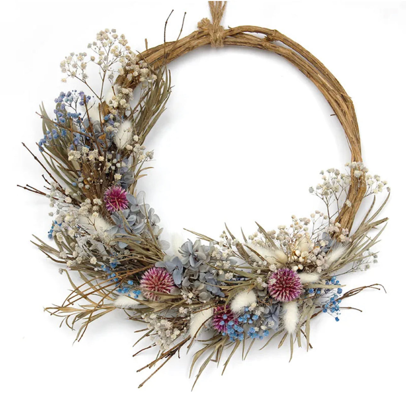Lu home The Floral & Twig Halo Wreath - 22”
