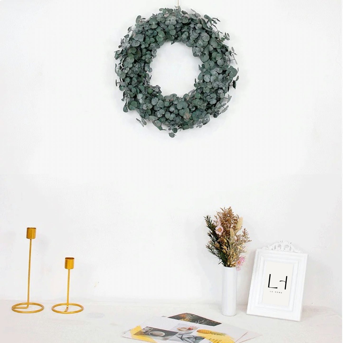 Lu home The Eucalyptus 22” Wreath