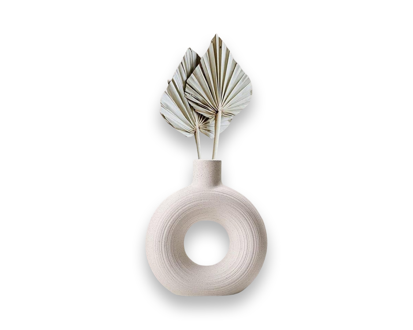 Lu home Large White Nordic Modern Circle Vase