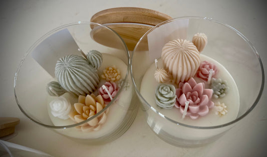 (Faire) Lu home The Succulent Jar Scented Candle