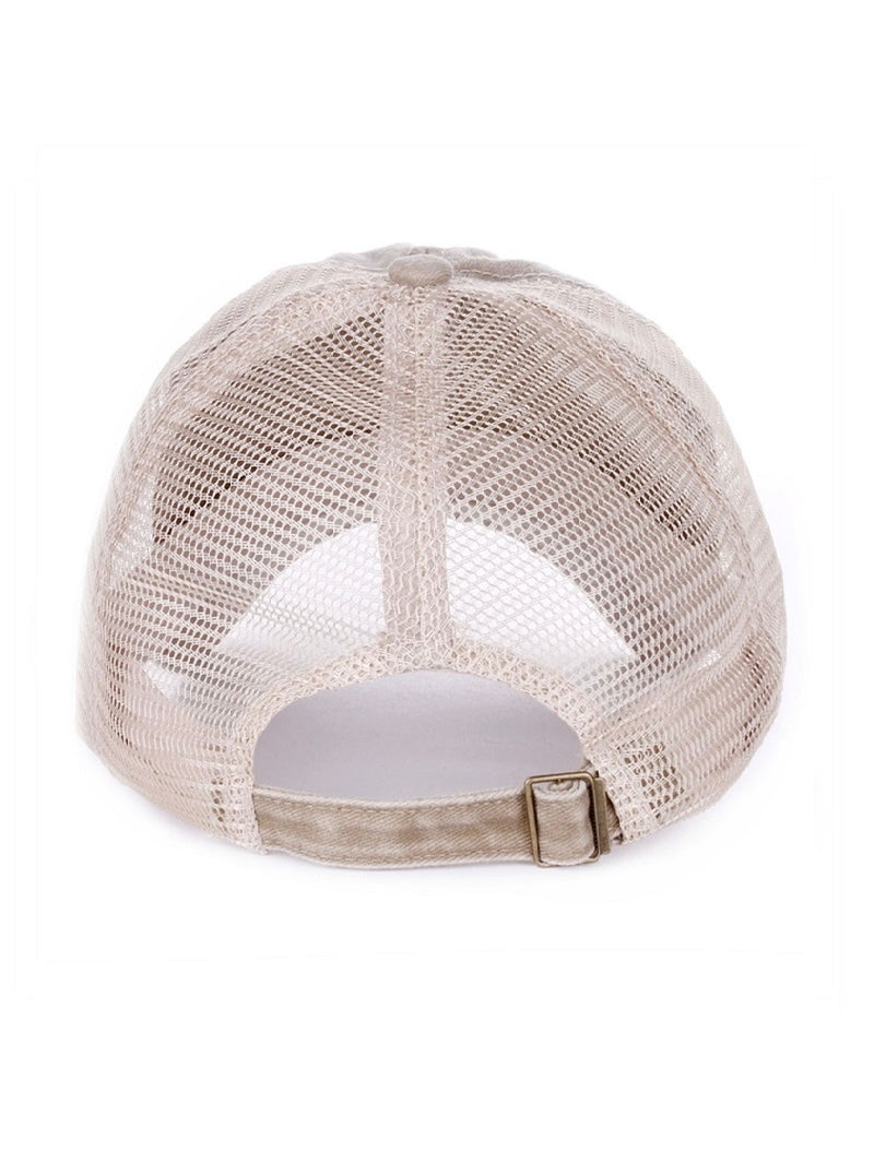 Vintage Washed Adjustable Mesh Cap