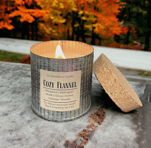 Rustic Farmhouse Tin Soy Wood Wick
Candle