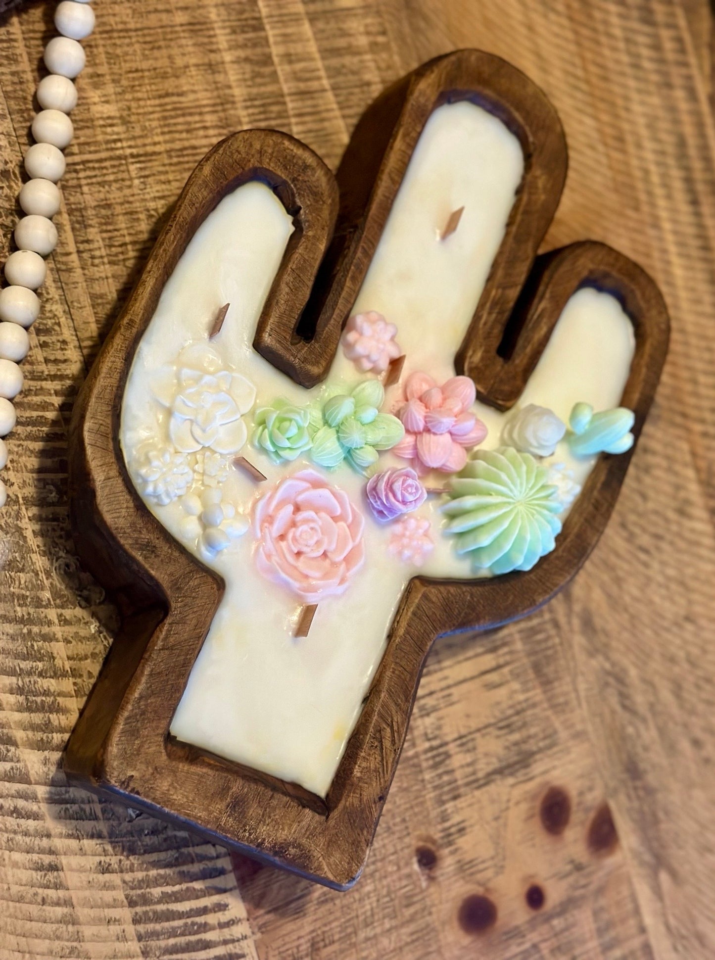 Lu home What the Succulent Dough Bowl Candle