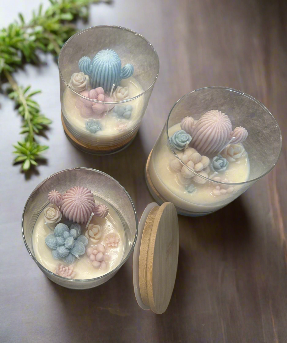 (Faire) Lu home The Succulent Jar Scented Candle