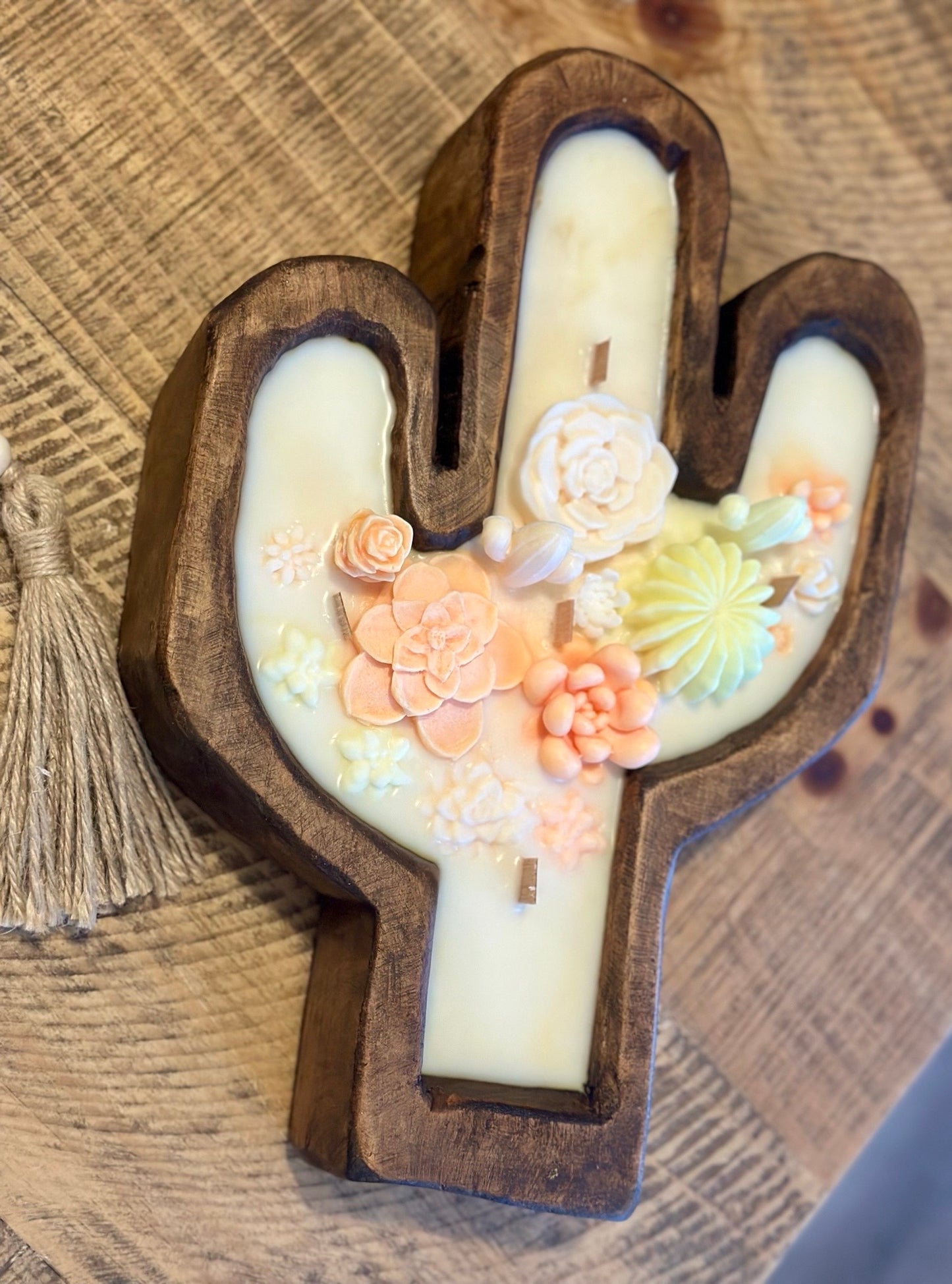 Lu home What the Succulent Dough Bowl Candle