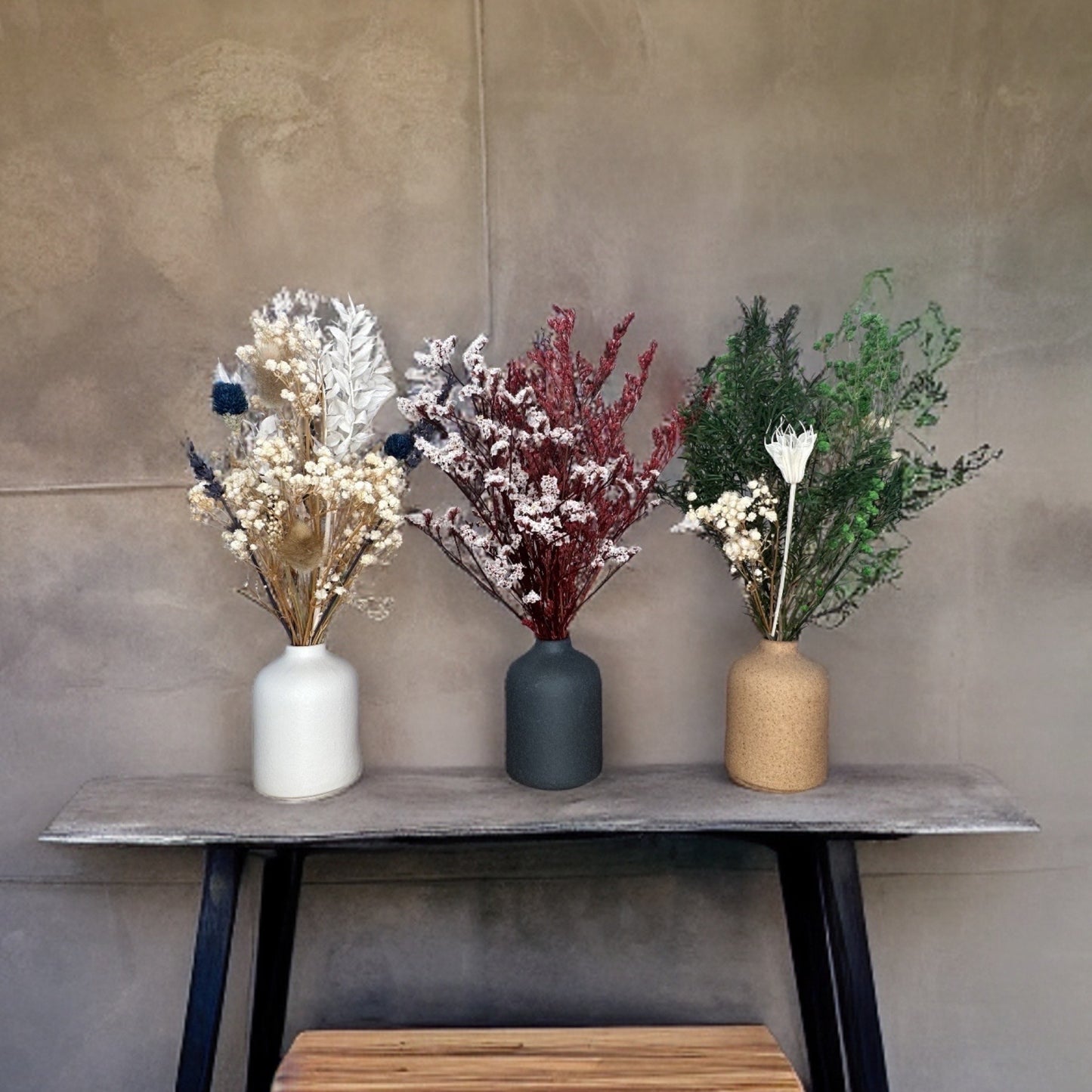 Lu home Miniature Preserved Floral Bouquets