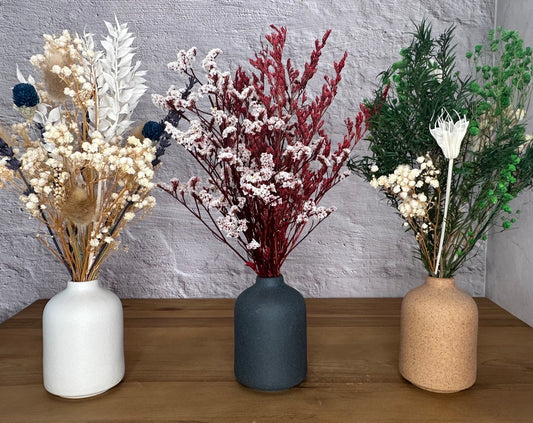 Lu home Miniature Preserved Floral Bouquets