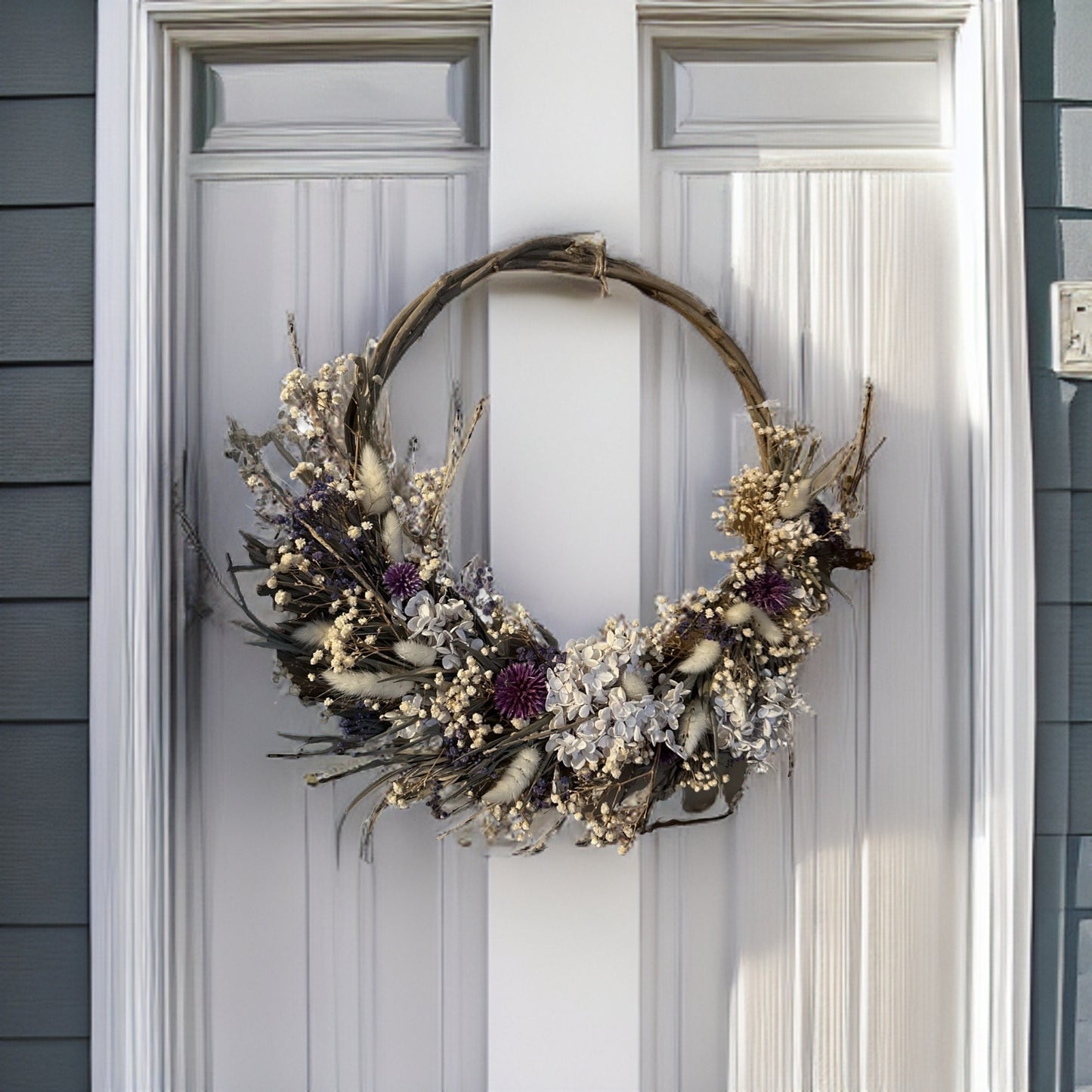Lu home The Floral & Twig Halo Wreath - 22”