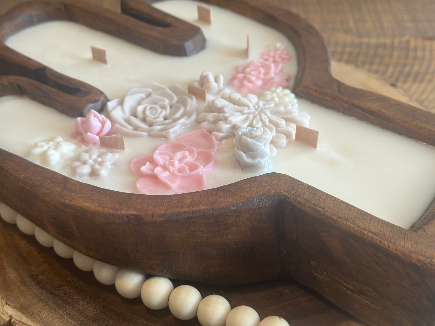 Lu home What the Succulent Dough Bowl Candle