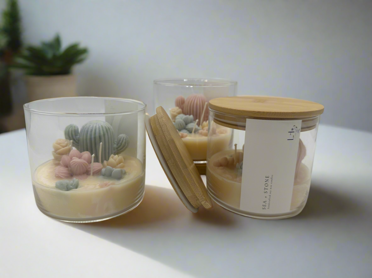 Lu home The Succulent Jar Scented Candle