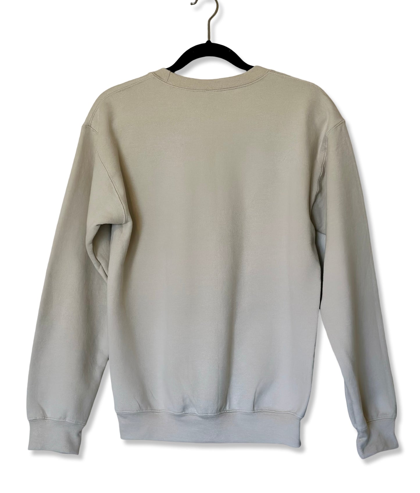 ‘Let go, let God’ Embroidered Oversized Crewneck Sweatshirt