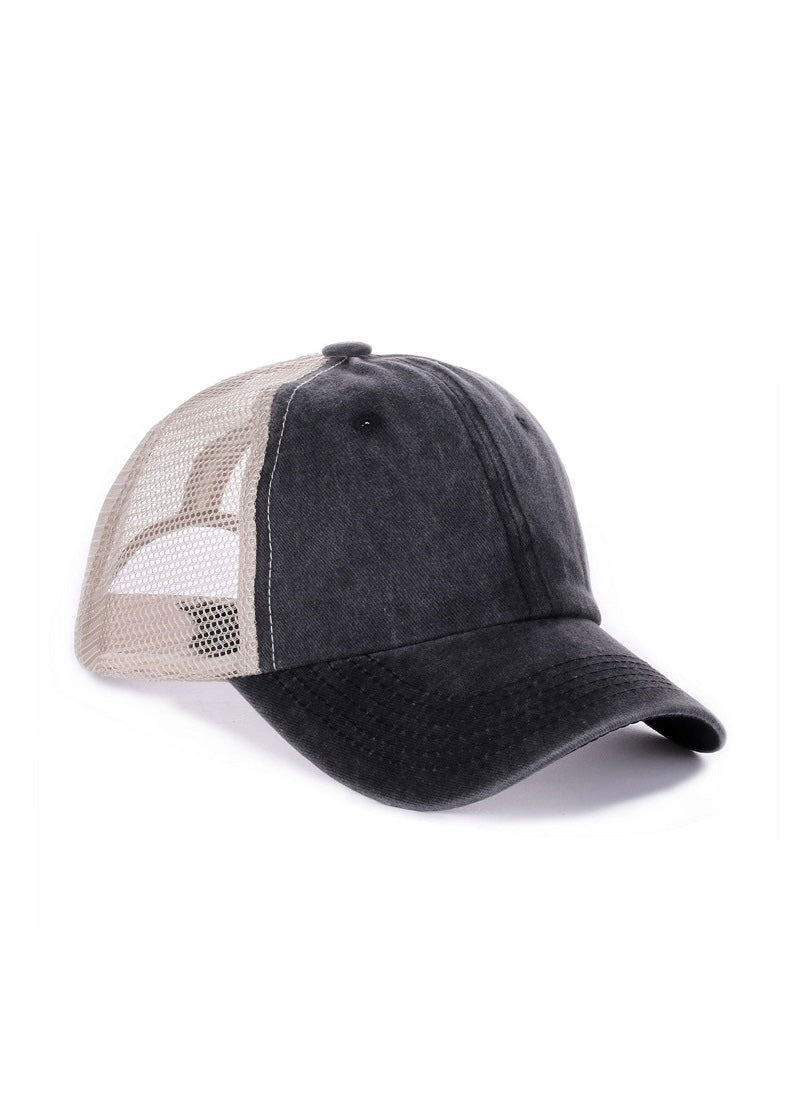 Vintage Washed Adjustable Mesh Cap