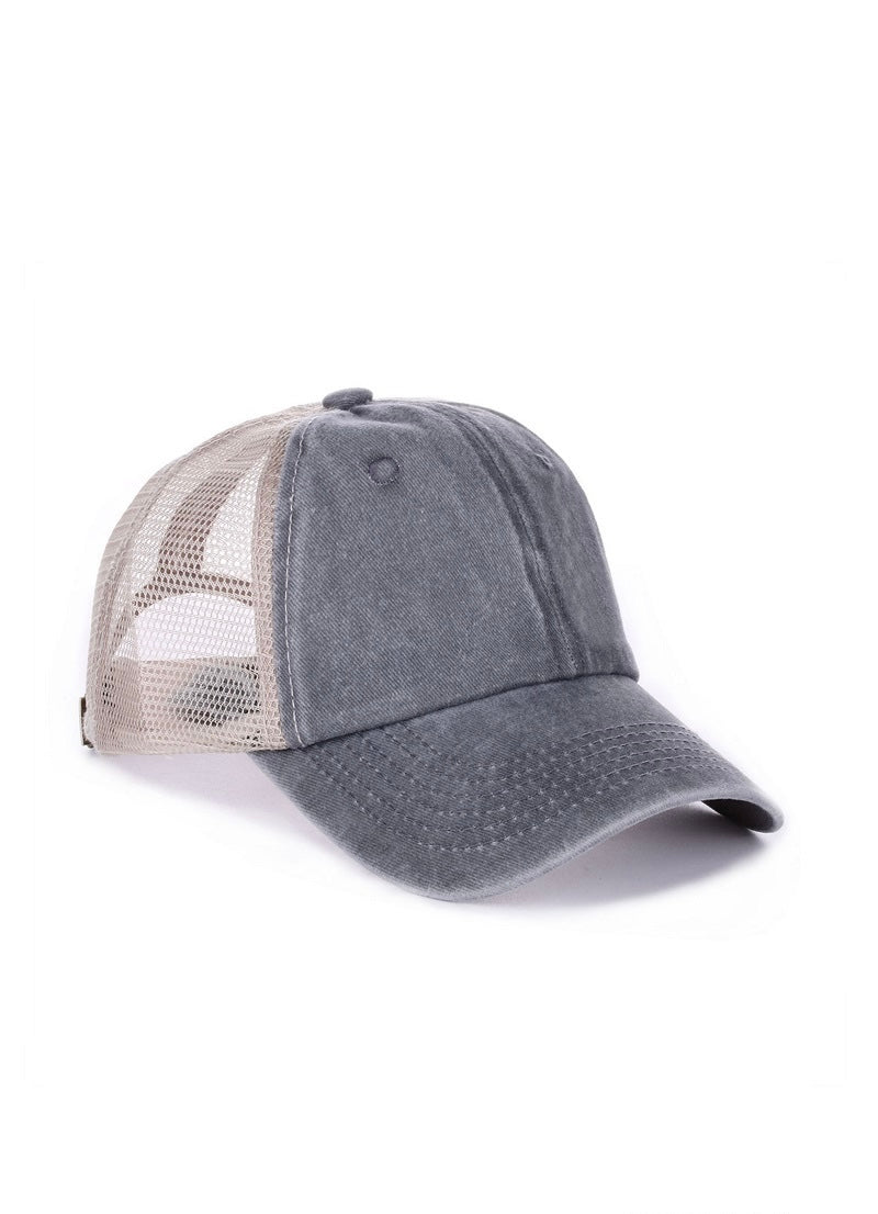 Vintage Washed Adjustable Mesh Cap