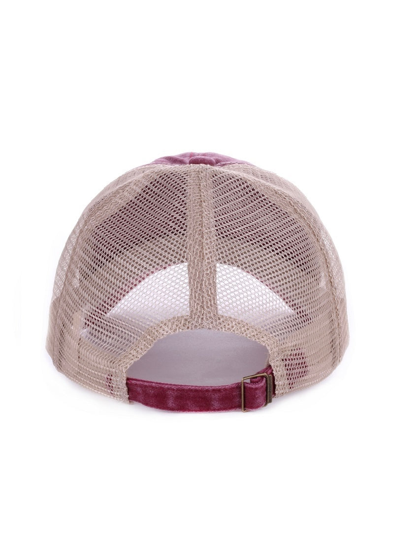 Vintage Washed Adjustable Mesh Cap