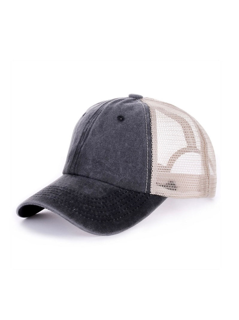 Vintage Washed Adjustable Mesh Cap