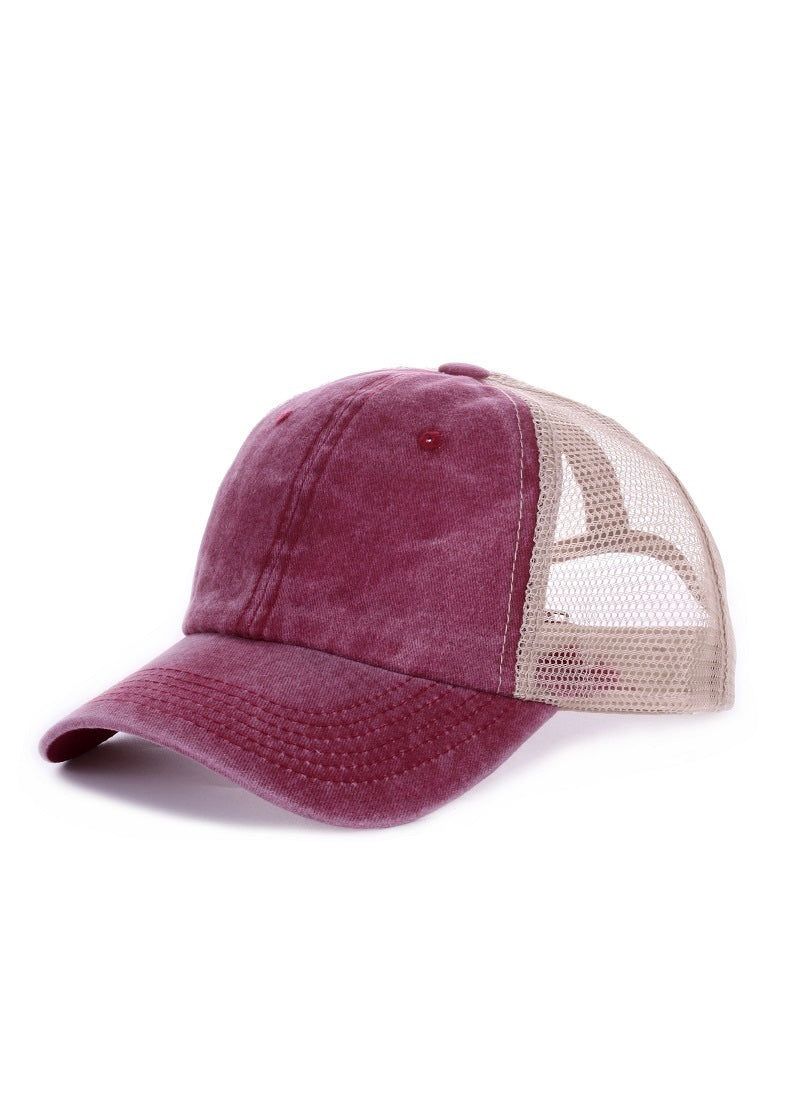 Vintage Washed Adjustable Mesh Cap