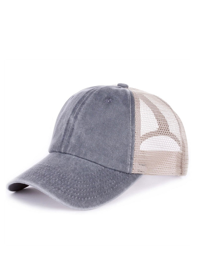 Vintage Washed Adjustable Mesh Cap
