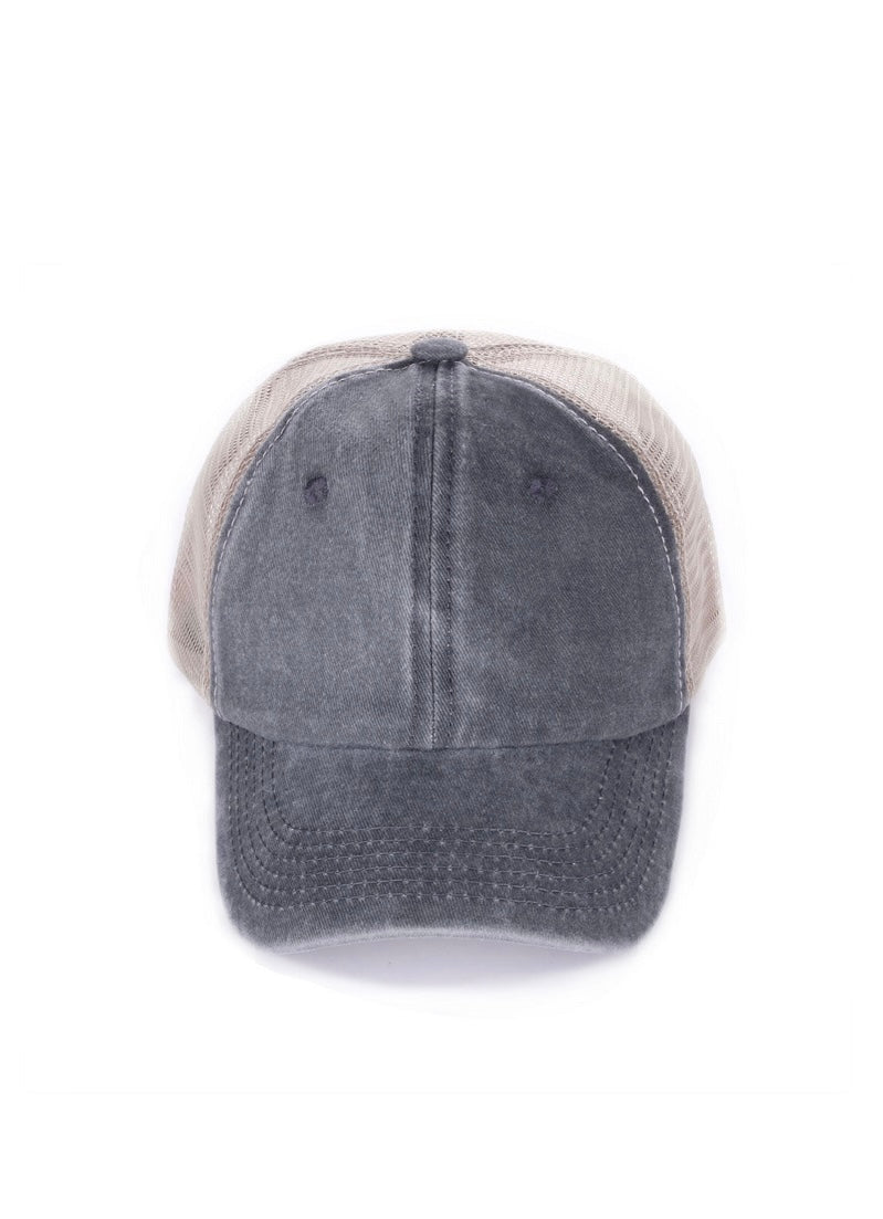 Vintage Washed Adjustable Mesh Cap