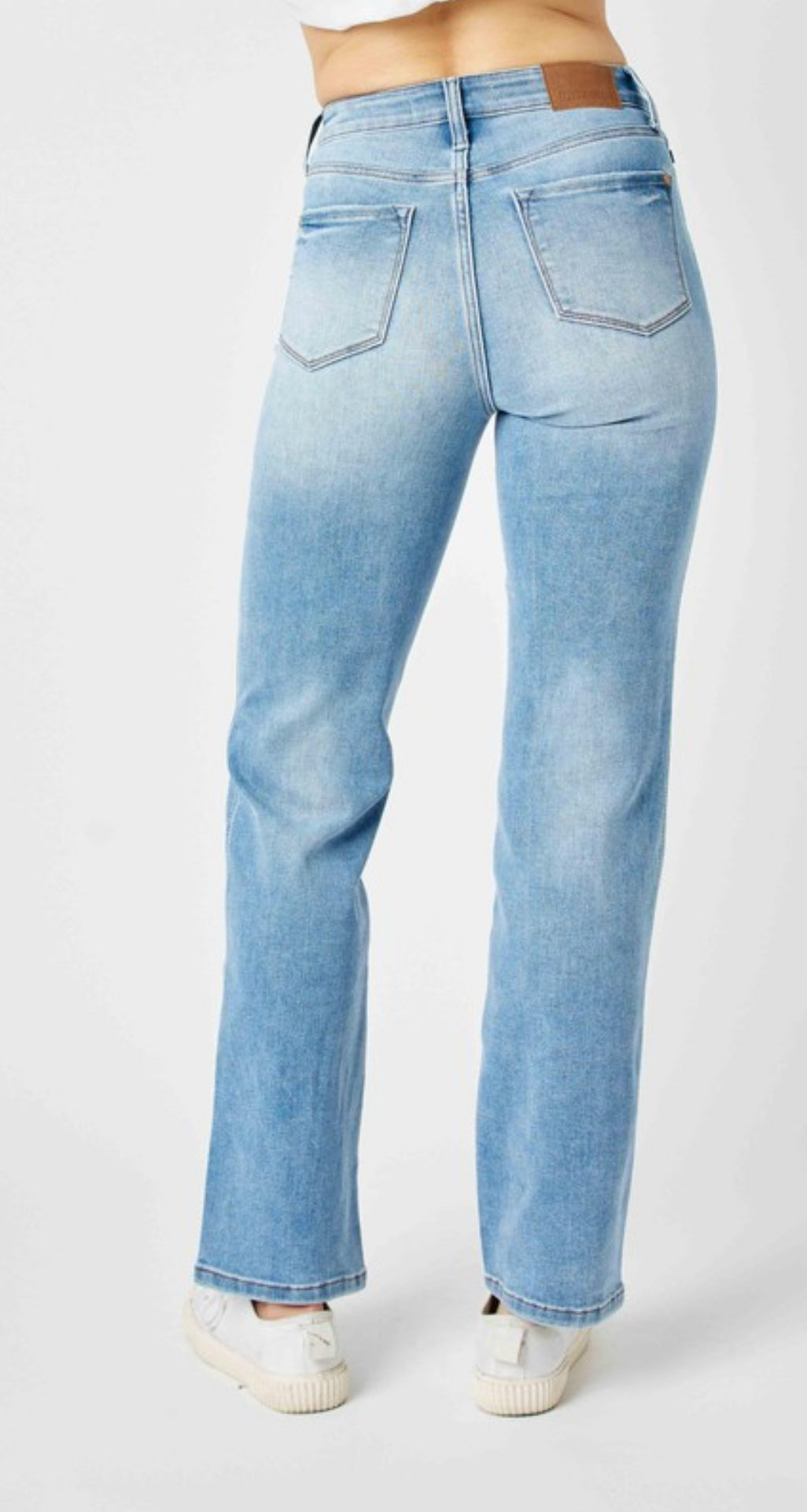 True To Size Tummy Control High Waisted Straight Jeans