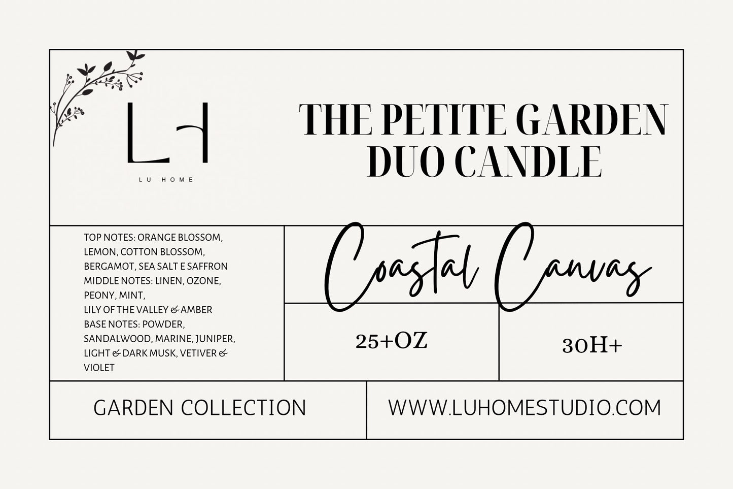 Lu home The Petite Garden Duo Candle