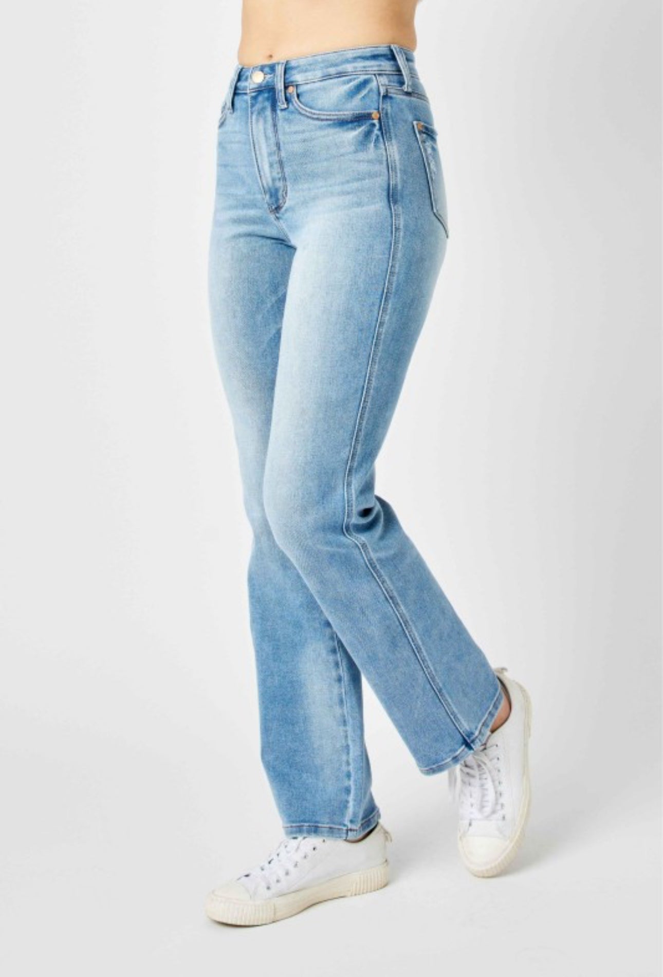 True To Size Tummy Control High Waisted Straight Jeans