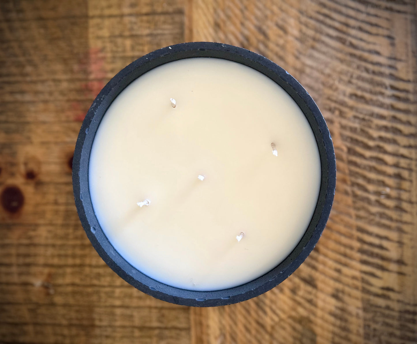 Large Concrete Fall Scented Cotton Wick Candle |  Fall in Love Collection