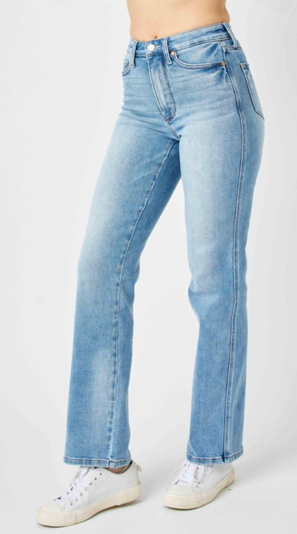 True To Size Tummy Control High Waisted Straight Jeans