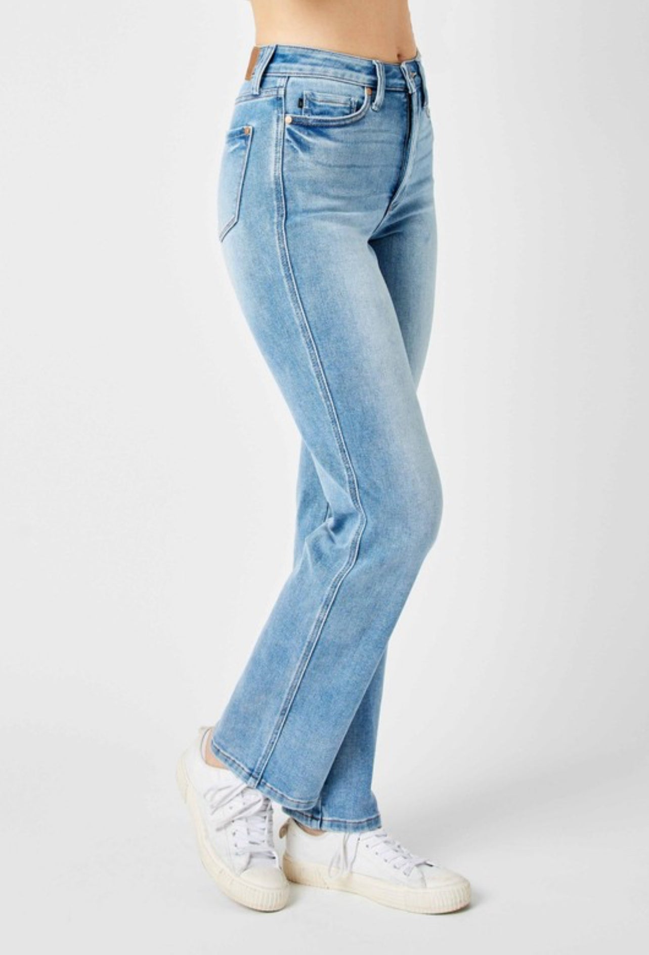 True To Size Tummy Control High Waisted Straight Jeans