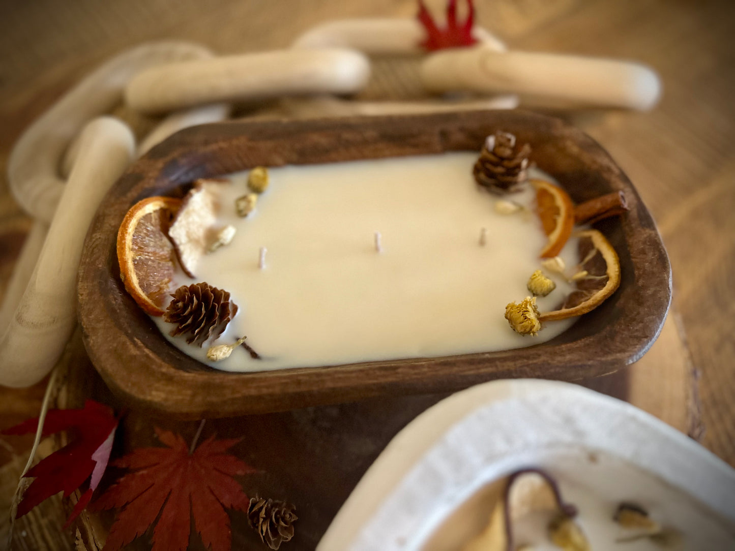 The Petite Orchard Scented Dough Bowl Candle