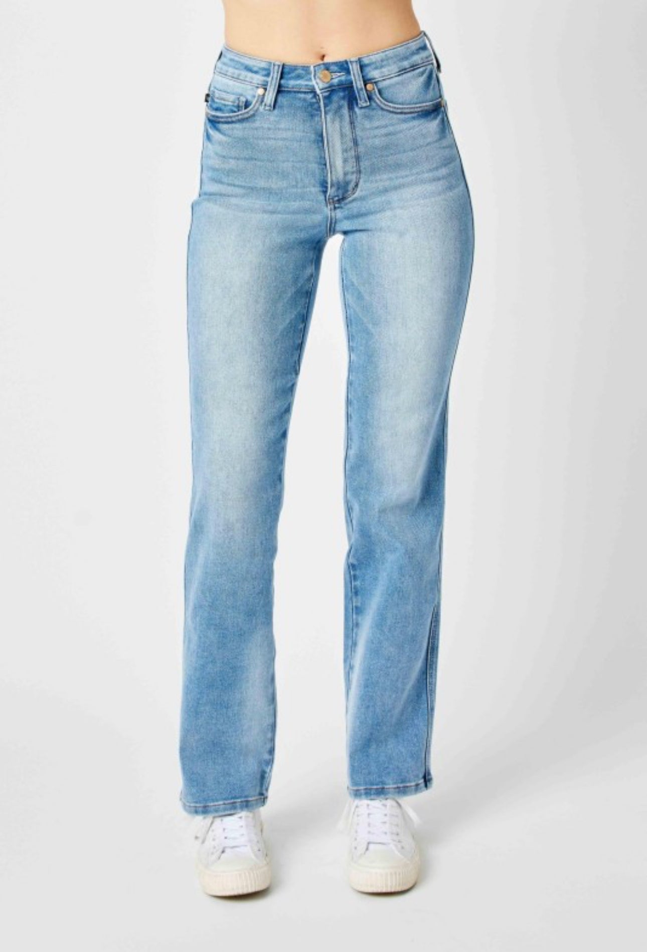 True To Size Tummy Control High Waisted Straight Jeans