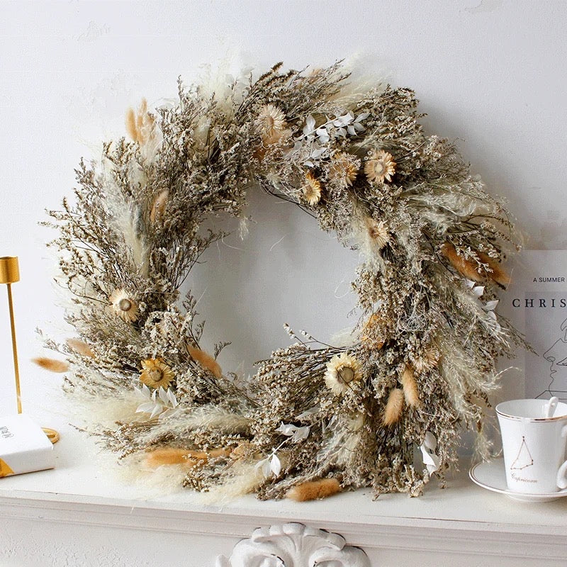 Lu home The Earthy Floral Wildflower Wreath - 22”