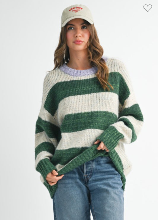 Oversized Striped Sweater