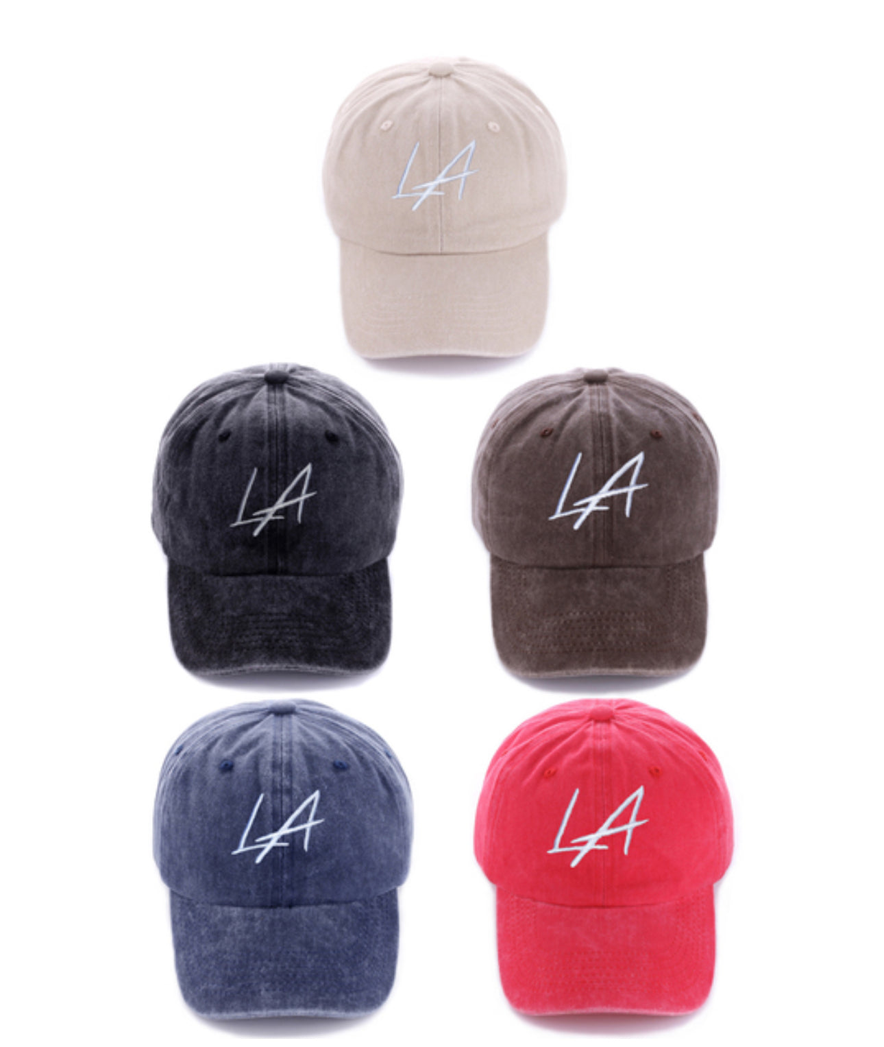 LA Strong Washed Embroidered Baseball Cap