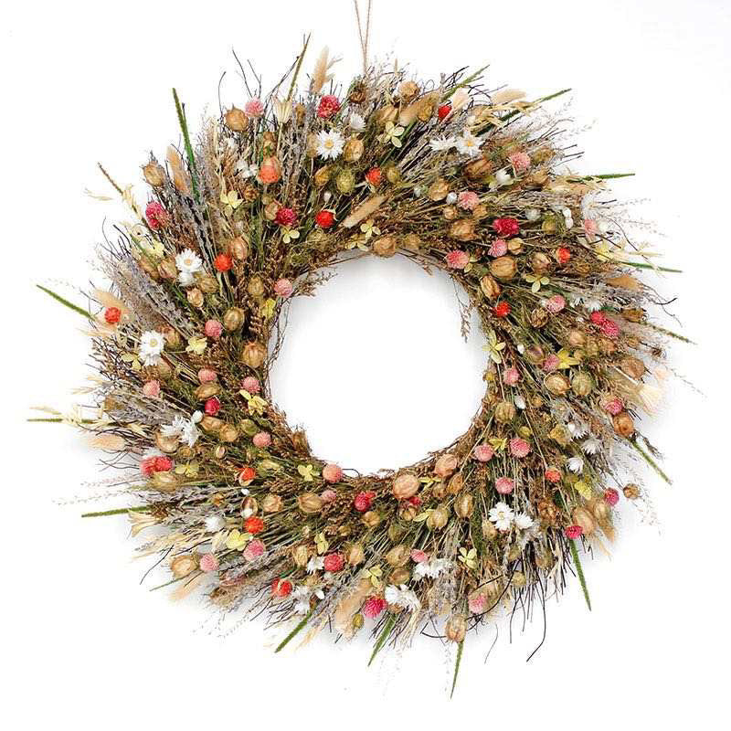 Lu home The Wildflower Blooms Wreath - 22”