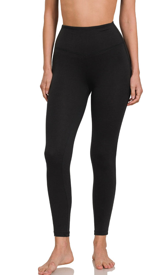Luxe Brushed Microfiber Full-Length Leggings