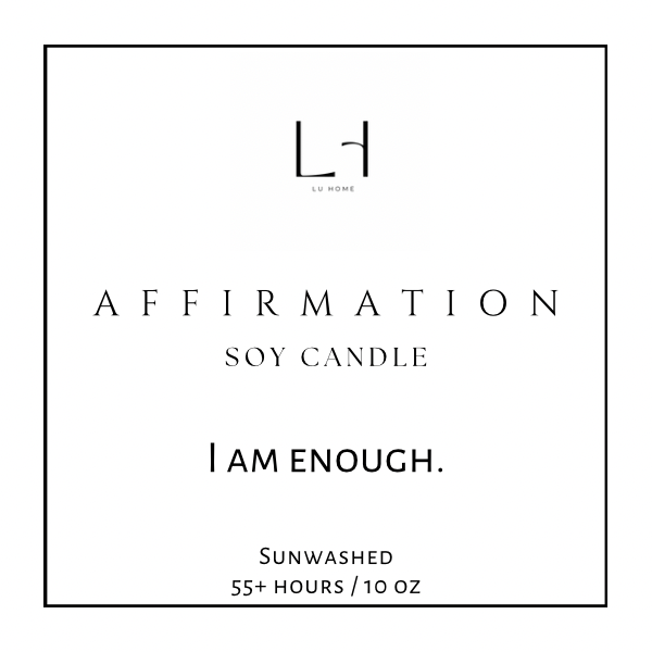 Affirmation (Hidden Message) Candle 10oz